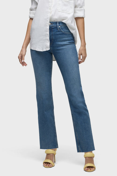 HUDSON Remi High Rise Straight Ankle Jean - Bravery