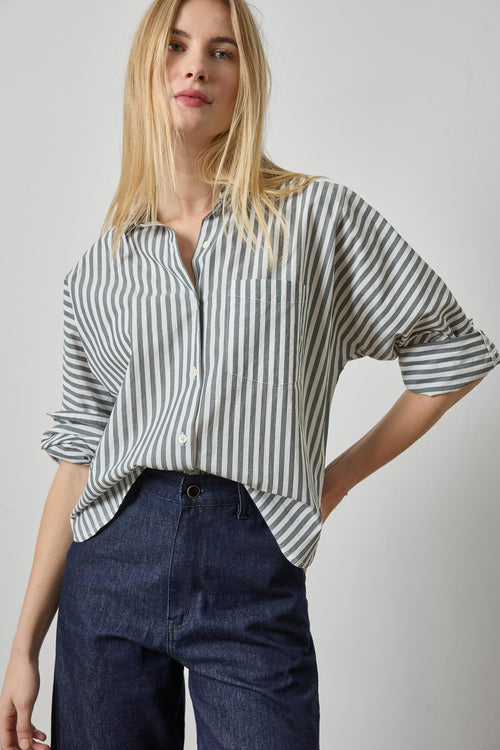 LILLA P DOLMAN SLEEVE BUTTON DOWN