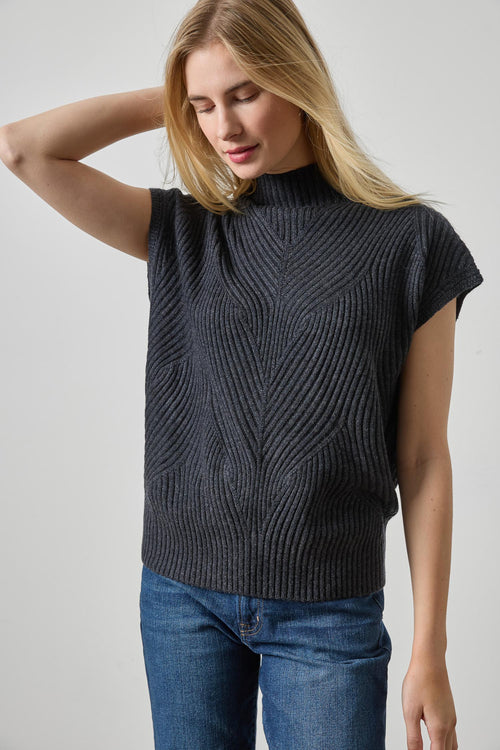 LILLA P CABLE WEDGE SWEATER