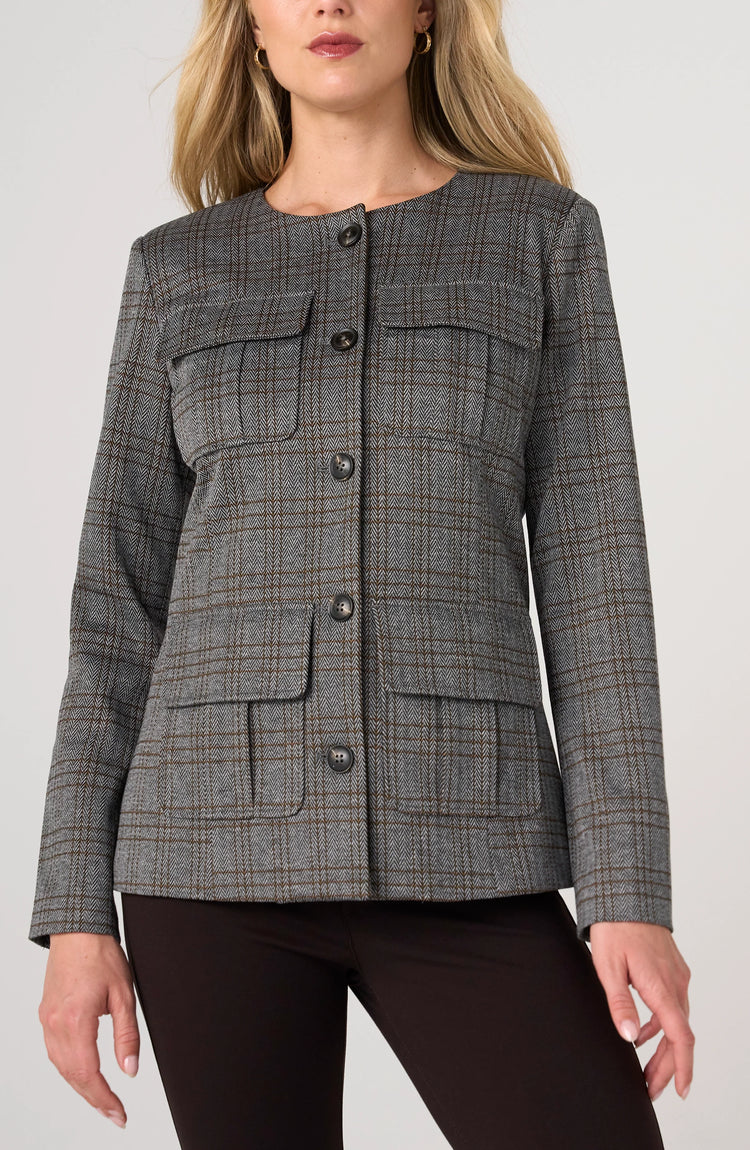 Liverpool collarless field jacket