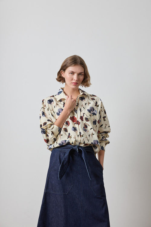 DOLMAN SLEEVE BUTTON DOWN